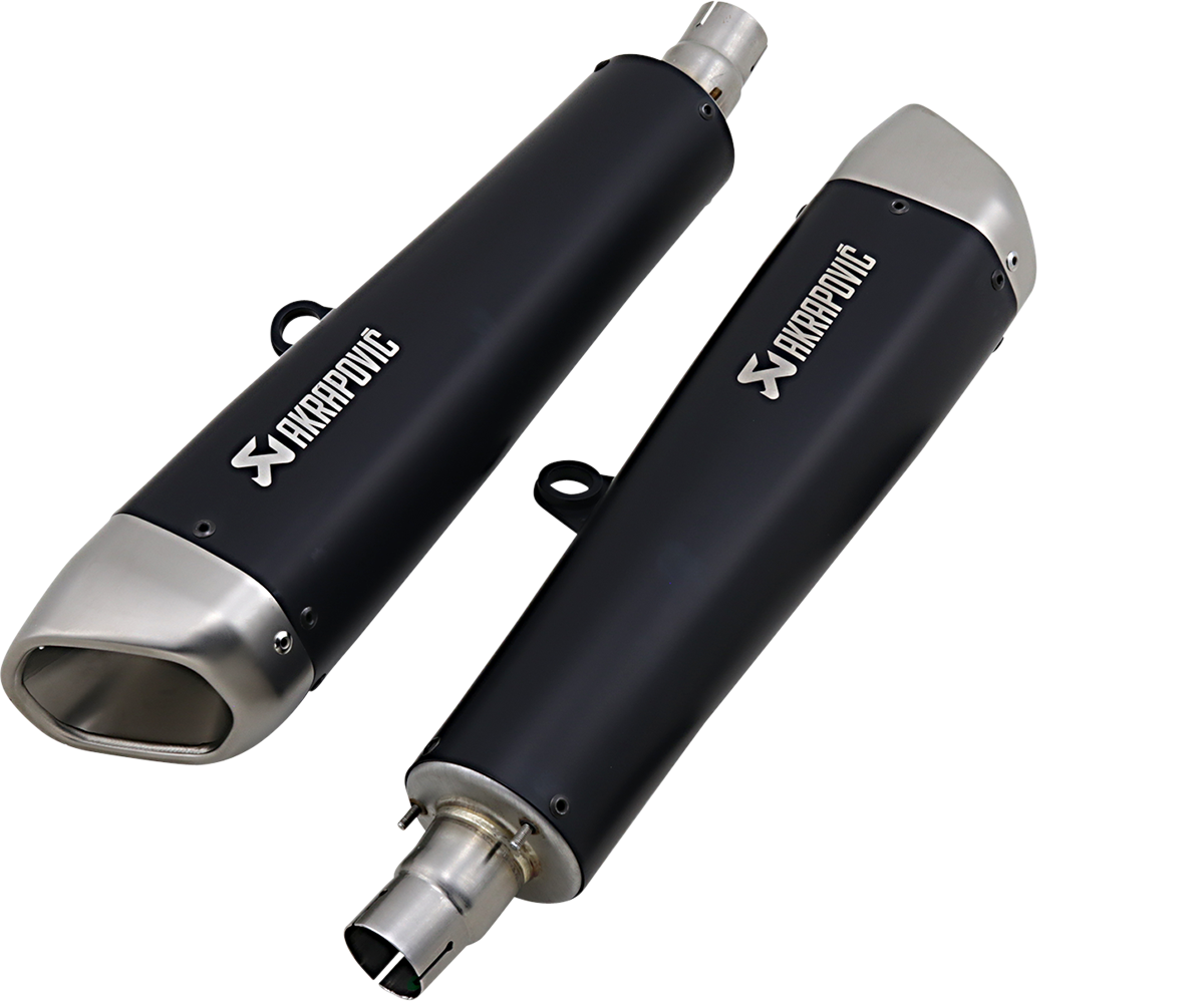 Silenciadores de titanio negro AKRAPOVIC S-T12SO2-HCQTBL 1811-3942
