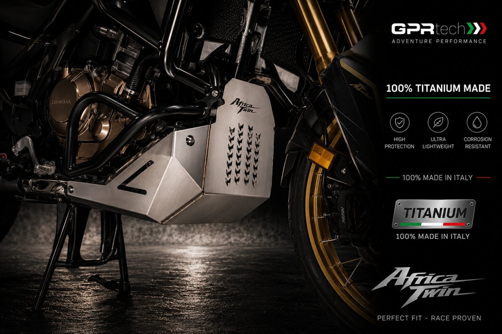 Honda CRF1100L Africa Twin Adventure Sports 2020-2023 Titanium Skid Plate GPR TECH - photo 1