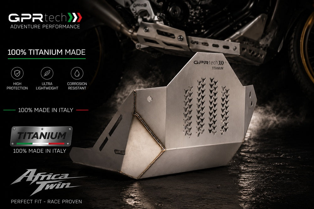 Honda CRF1100L Africa Twin Adventure Sports 2020-2023 Titanium Skid Plate GPR TECH - photo 2