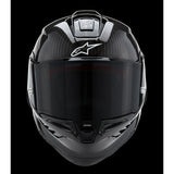 Casco de motocicleta ALPINESTARS Supertech R10 - Sólido - Negro carbón - Mediano 8200124-1902-M