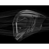 Casco de motocicleta ALPINESTARS Supertech R10 - Sólido - Negro carbón - Mediano 8200124-1902-M
