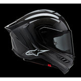 Casco de motocicleta ALPINESTARS Supertech R10 - Sólido - Negro carbón - Mediano 8200124-1902-M