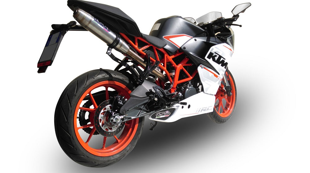 KTM RC 390 2015-2016 Exhaust GPR Slip-on Deeptone Inox High Level