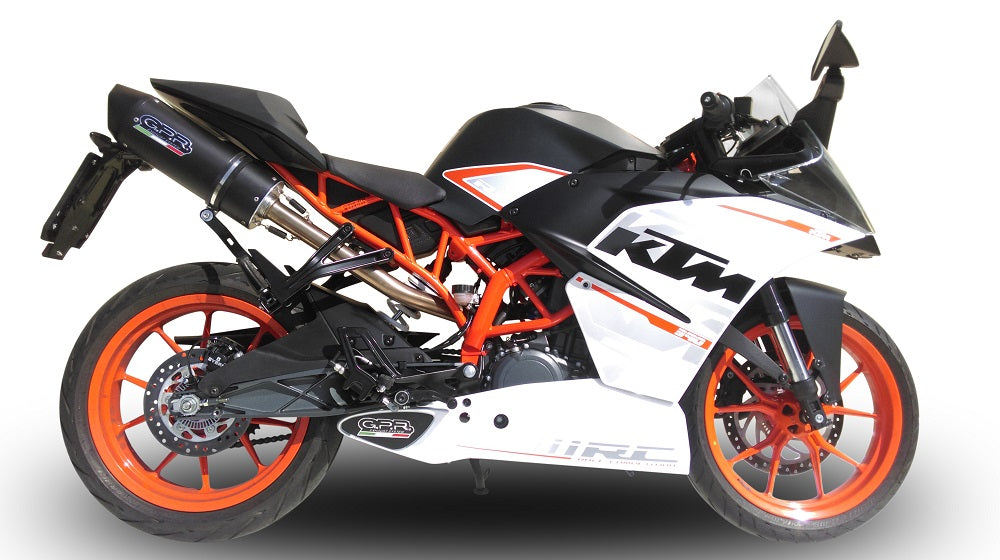 KTM Rc 390 2015-2016  Exhaust GPR Slip-on Furore Nero