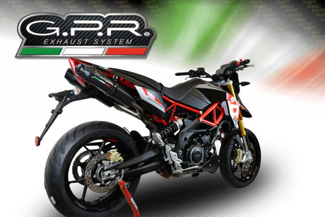 Aprilia Shiver 750 GT 2007-2016 Exhaust GPR Double Slip-on Furore Nero EPA Compliant - photo 5