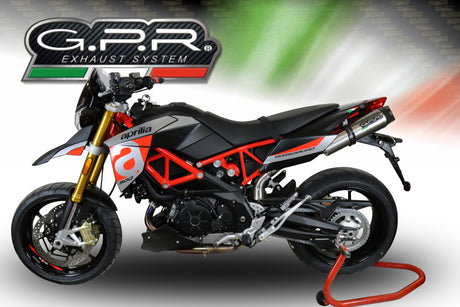 Aprilia Dorsoduro 900 2017-2020 Exhaust GPR Double Slip-on Grand Prix Evo Titanium Race - photo 4