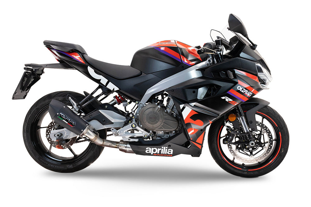 Aprilia RS457 2024-2026 Exhaust GPR Full System Grand Prix Evo Black Titanium