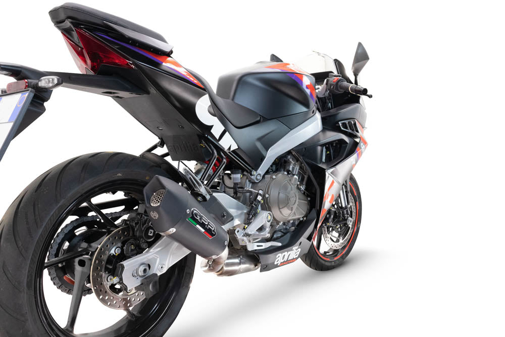 Aprilia RS457 2024-2026 Exhaust GPR Full System Grand Prix Evo Black Titanium