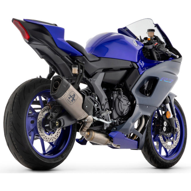 71231PTZ Arrow Exhaust  Competition Full Exhaust, Titanium with Stainless for Yamaha YZF-R7 21-25