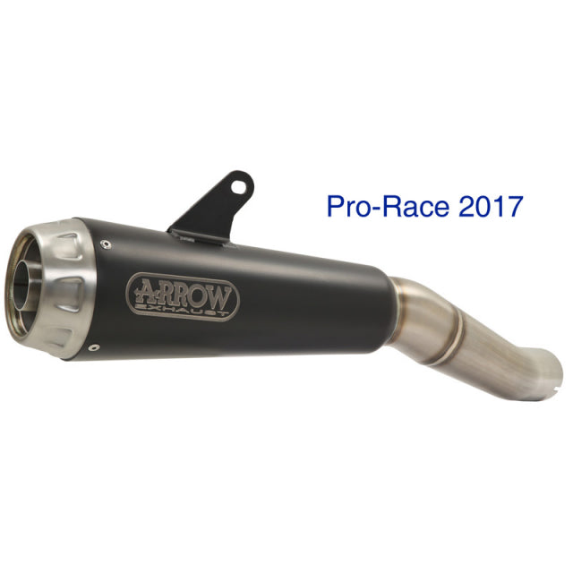 Escape deslizante Arrow Pro-Race de nicromo oscuro para Yamaha Tracer 700 2020-2024 71156PRN