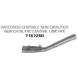 Tubo de enlace de acero inoxidable Arrow Yamaha YZF R1'17 (71672 mi) sin catalizador para silenciadores Arrow