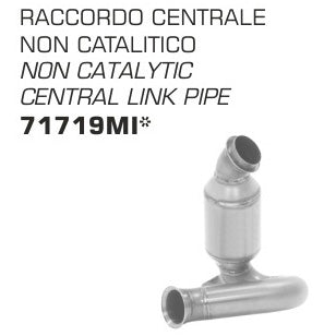 71719MIR Arrow Central Link Pipe for KTM 890 SMT 2024/2025  Svartpilen 801 ’24/25/ Oxygen sensor plug incudes