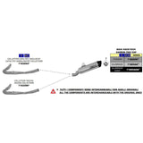 71805AK  Arrow Maxi Race-Tech Exhaust, Aluminum for BMW R1200GS /R1250GS /Adventure 2013-2024