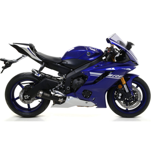 Escape Arrow Pro-Race 71863PRN, tapa de acero oscuro nicromado para Yamaha YZF-R6 2017-2025