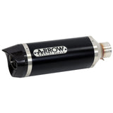 Silenciador Arrow Yamaha YZF-R3 2019-2025 de aluminio Dark Thunder homologado con tapa de carbono y tubo de enlace soldado 71894akn 