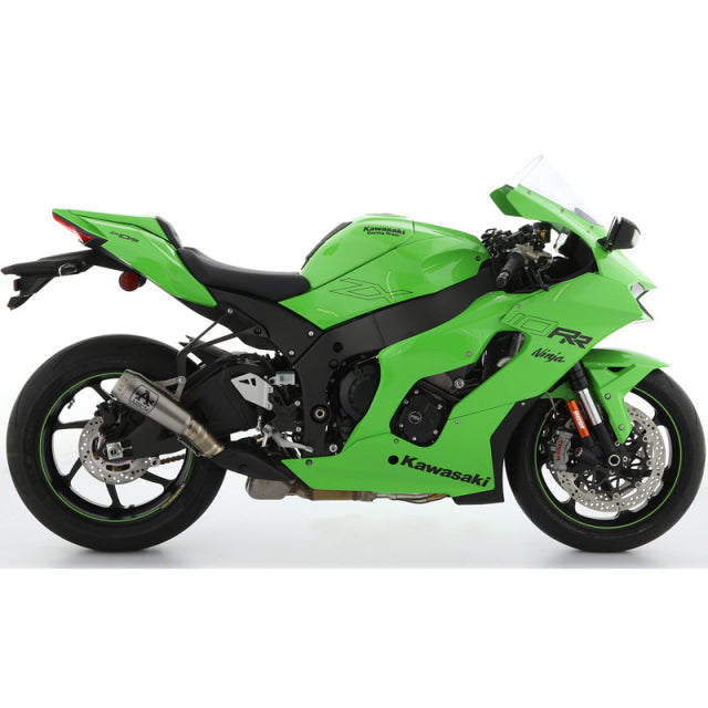71928PRI Arrow Pro-Race Slip-on Exhaust, Nichrome for Kawasaki ZX