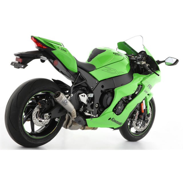 71928PRI Arrow Pro-Race Slip-on Exhaust, Nichrome for Kawasaki ZX