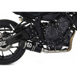Escape deslizante Arrow Thunder, aluminio oscuro con tapa de carbono, Yamaha MT-07 2021-24 71930AKN