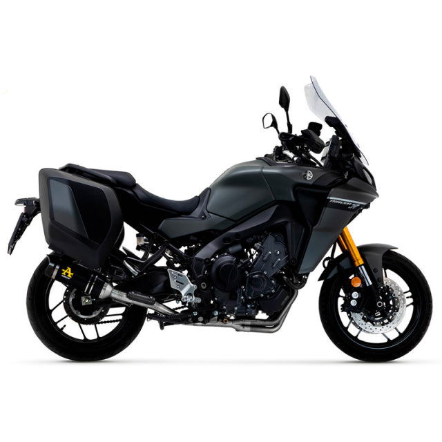Silenciador Arrow Yamaha Tracer 9 '21 de aluminio Dark Thunder homologado con tapa de carbono 71934akn