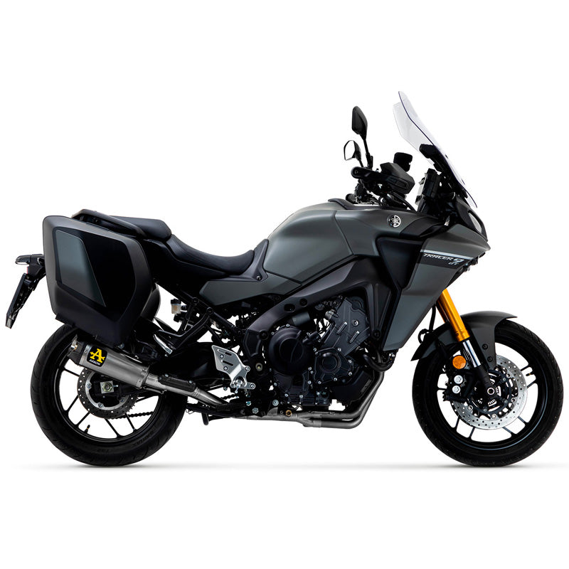 Arrow Works Slip-on Exhaust, Nichrome Dark for Yamaha Tracer 9 GT
