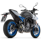 71979PKN Arrow Works Sistema completo de escape Nichrom "oscuro" homologado con catalizador para Suzuki GSX-8S/R 2022-2025