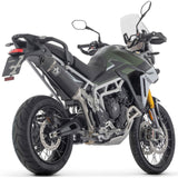 IN STOCK 72006VAN  Arrow Veloce RACING Slip-on Exhaust, Aluminum Dark for Triumph Tiger 900 24-25