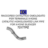 Tubo de conexión de acero inoxidable homologado Arrow Honda CRF300L 21-24 72177pz