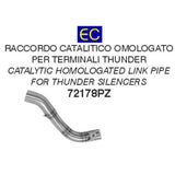 Tubo de conexión de acero inoxidable homologado Arrow Honda CRF300L 21-24 para silenciador Thunder 72178pz