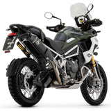 Escape deslizante Arrow Triumph Veloce, oscuro, para Triumph Tiger 1200 (2022-) (sin maletas laterales) 72502van