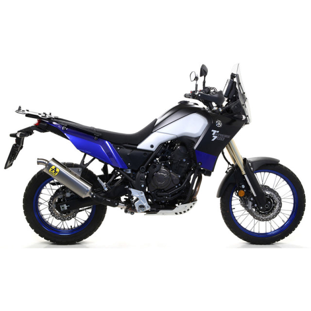 Escape de titanio Arrow Yamaha Tenere 700 2019-2024 homologado Indy Race con tubo de enlace soldado 72628po