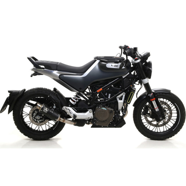 Escape Arrow Husqvarna Svartpilen 401 '20 Nichrom Dark GP2 homologado con tubo de conexión soldado 72631gpi