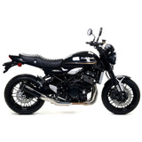 Silenciador Arrow Kawasaki Z900RS 22-24 Nichrom Dark Rebel homologado con tapa de aluminio negra para colectores originales o Arrow 74506rbn