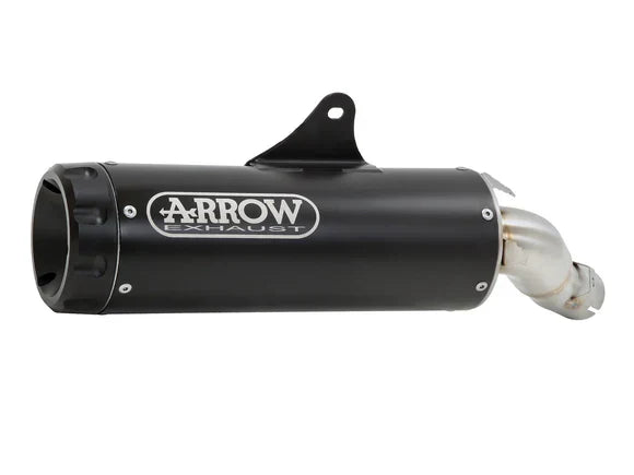 Silenciador Arrow Kawasaki Z900RS 22-24 Nichrom Dark Rebel homologado con tapa de aluminio negra para colectores originales o Arrow 74506rbn