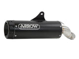 Silenciador Arrow Kawasaki Z900RS 22-24 Nichrom Dark Rebel homologado con tapa de aluminio negra para colectores originales o Arrow 74506rbn