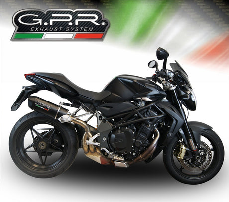 Mv Agusta Brutale 990 R 2010-11 Exhaust GPR Slip-on Furore Nero