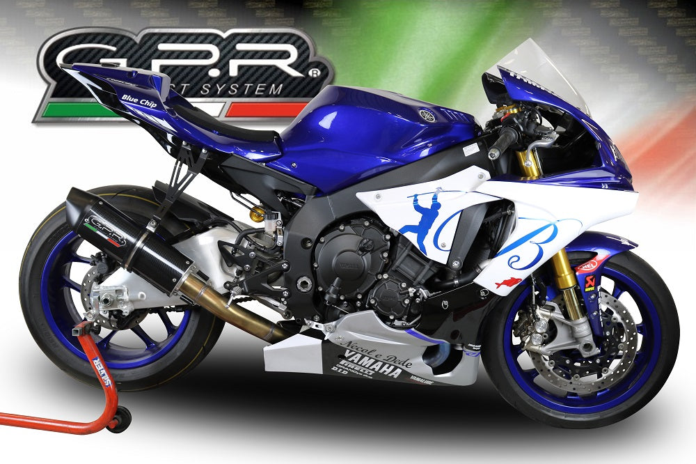 Yamaha Yzf R1 R1M 2015-2016  Exhaust GPR Slip-on Furore Nero