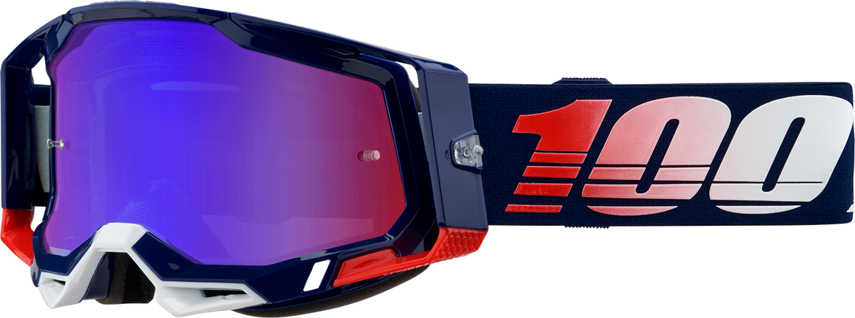 Gafas 100% Racecraft 2 - Republic - Espejo rojo/azul 50010-00022
