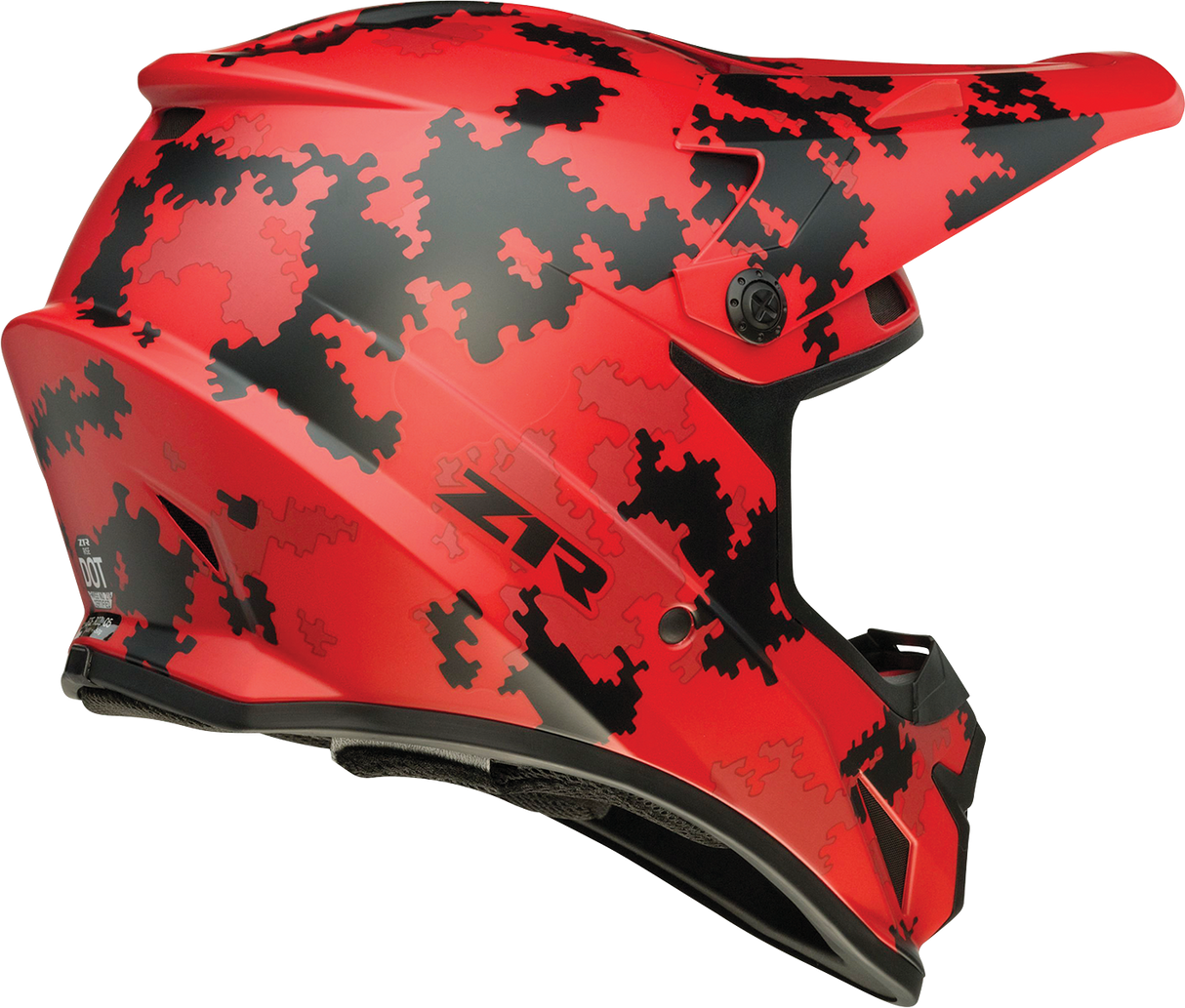 Casco de motocicleta Z1R Rise - Camuflaje digital - Rojo - Grande 0110-7283 