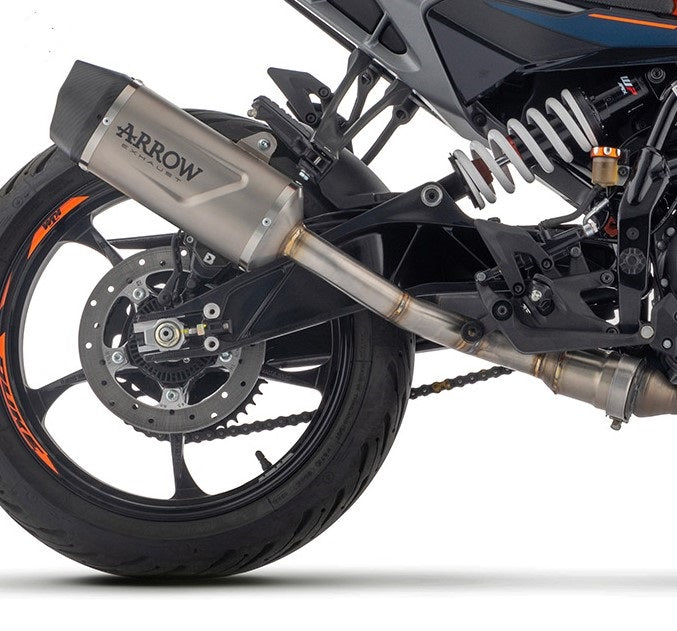 71972PK Escape Arrow deslizante INDY EVO TAPA DE EXTREMO DE TITANIO-CARBONO para KTM DUKE 390 2024-2025 
