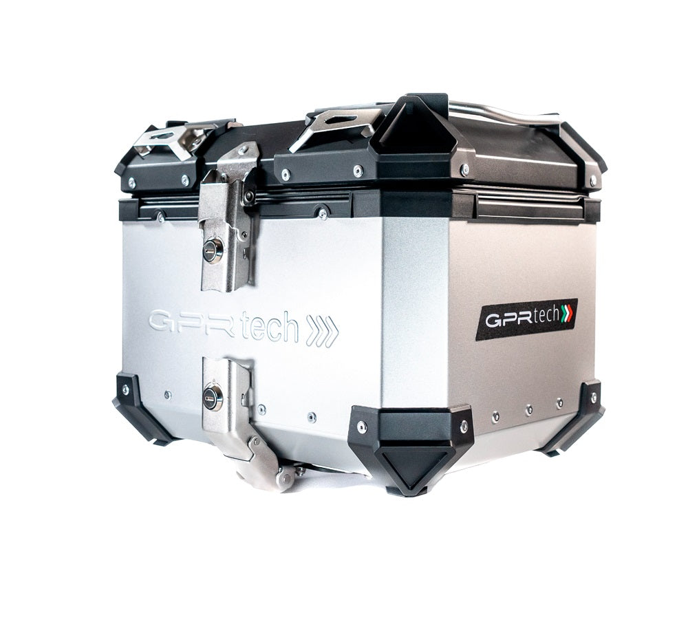 Honda SH 150I 2020-2023 GPR Tech 26L Aluminum Top Case, Silver, with roof rack and mounting plate - photo 7
