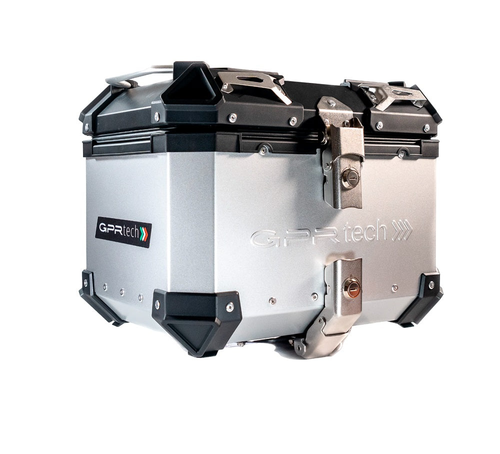 Honda SH150i 2024-2026 GPR Tech 26L Aluminum Top Case, Silver, with roof rack and mounting plate - photo 8