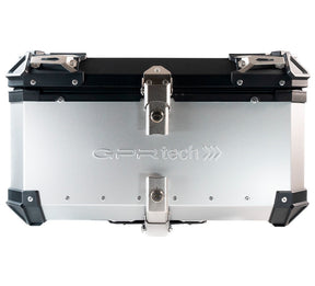 GPR Tech 55L Aluminum Universal Top Case, Silver with Mounting Plate - photo 1