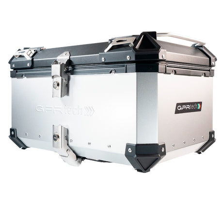 Triumph Tiger 900 GT / Pro / Rally Pro 2024-2025 GPR Tech 55L Aluminum Top Case, Silver with Mounting Plate - photo 4