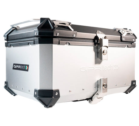 Yamaha Tenere 700 2025-2026 GPR Tech 55L Aluminum Top Case, Silver, with roof rack and mounting plate - photo 7