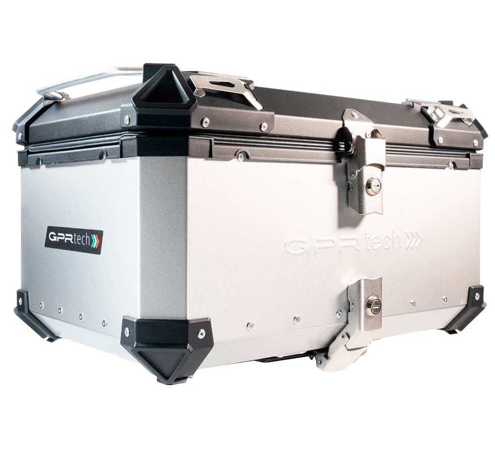 Honda CRF1100L Africa Twin 2024-2026 GPR Tech 55L Aluminum Top Case, Silver with Mounting Plate - photo 11