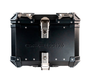 GPR Tech 45L Aluminum Universal Top Case, Black with Mounting Plate - photo 1