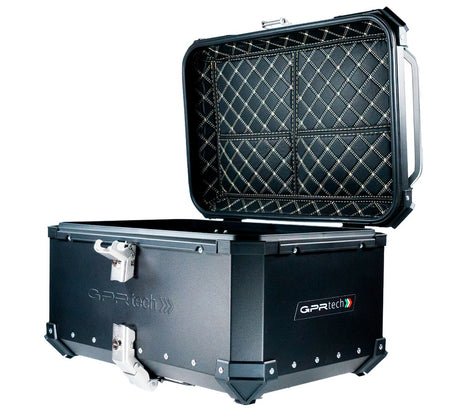 Honda Forza 750 2025-2026 GPR Tech 55L Aluminum Top Case, Black with Mounting Plate - photo 10