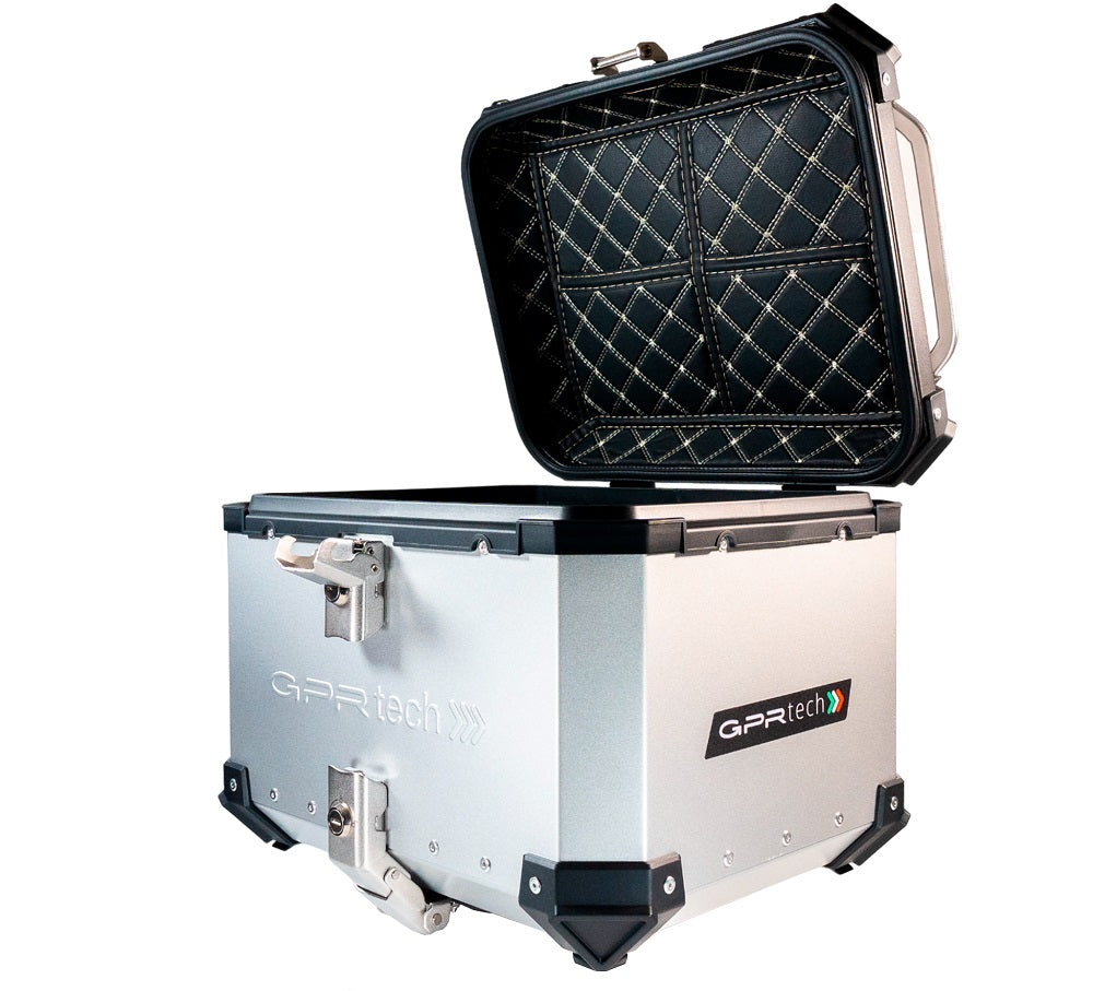 BMW R1200RS LC 2017-2019 GPR Tech 35L Aluminum Top Case, Silver with Mounting Plate - photo 10