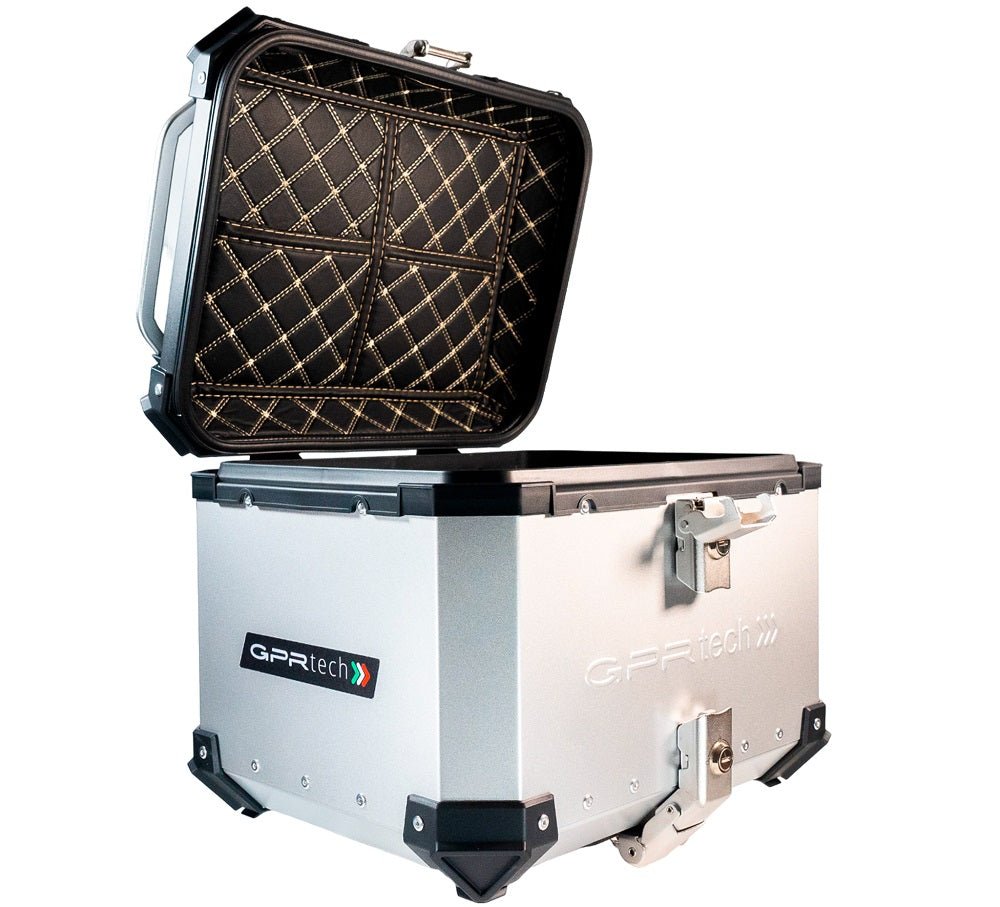 Honda CRF1000L Africa Twin 2015-2017 GPR Tech 45L Aluminum Top Case, Silver with Mounting Plate - photo 12