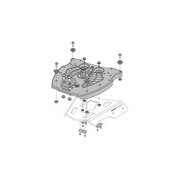 Placa adaptadora SW-MOTECH para ALU-RACK GPT.00.152.400 